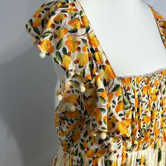 FARM Rio Off White Cashew Crossed Back Maxi Dress - Picture 10 of 15